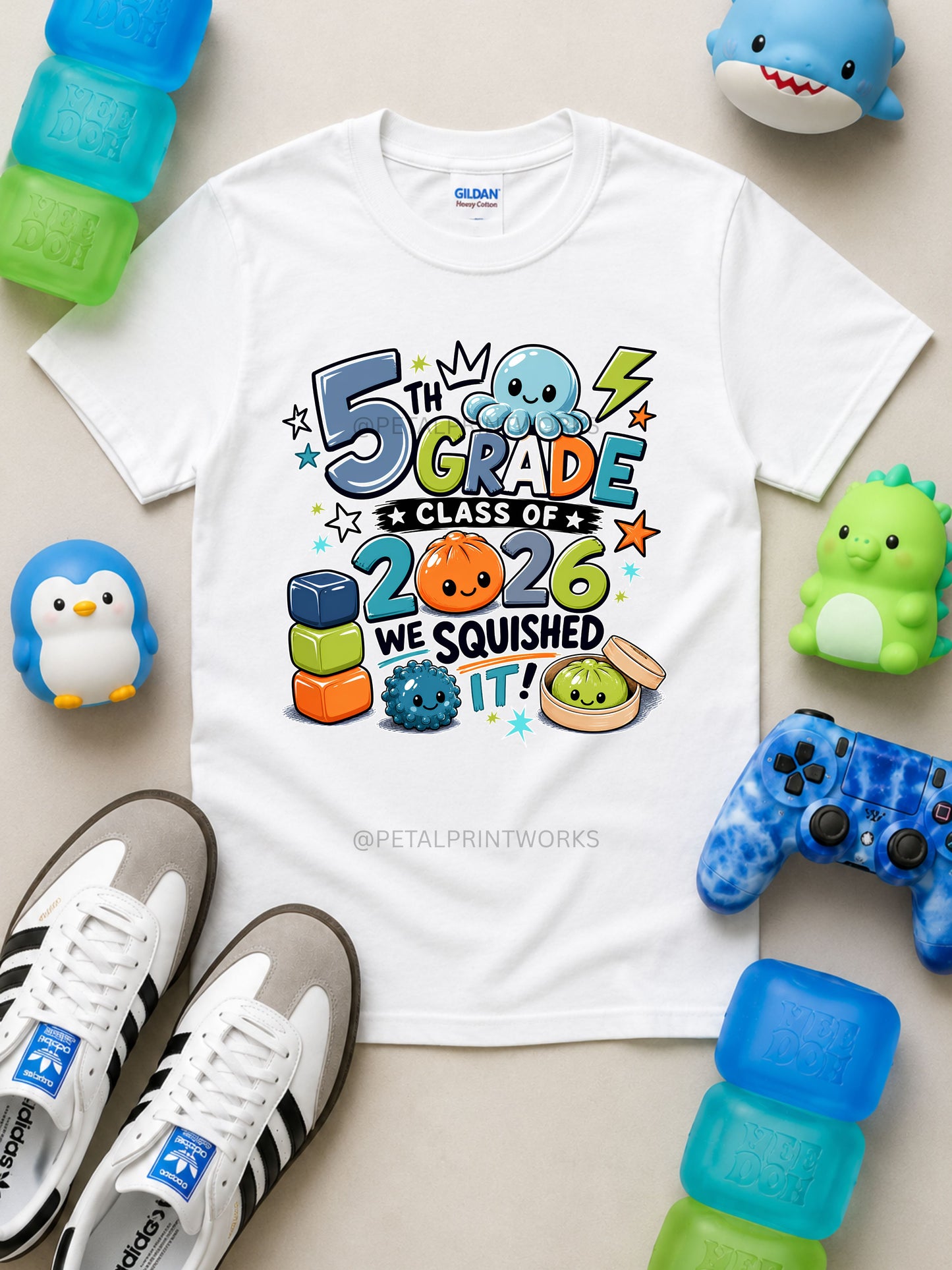 5th & 6th grade squishy graduate shirt - boys