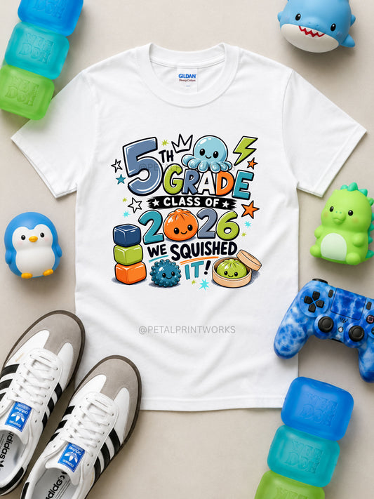 5th & 6th grade squishy graduate shirt - boys