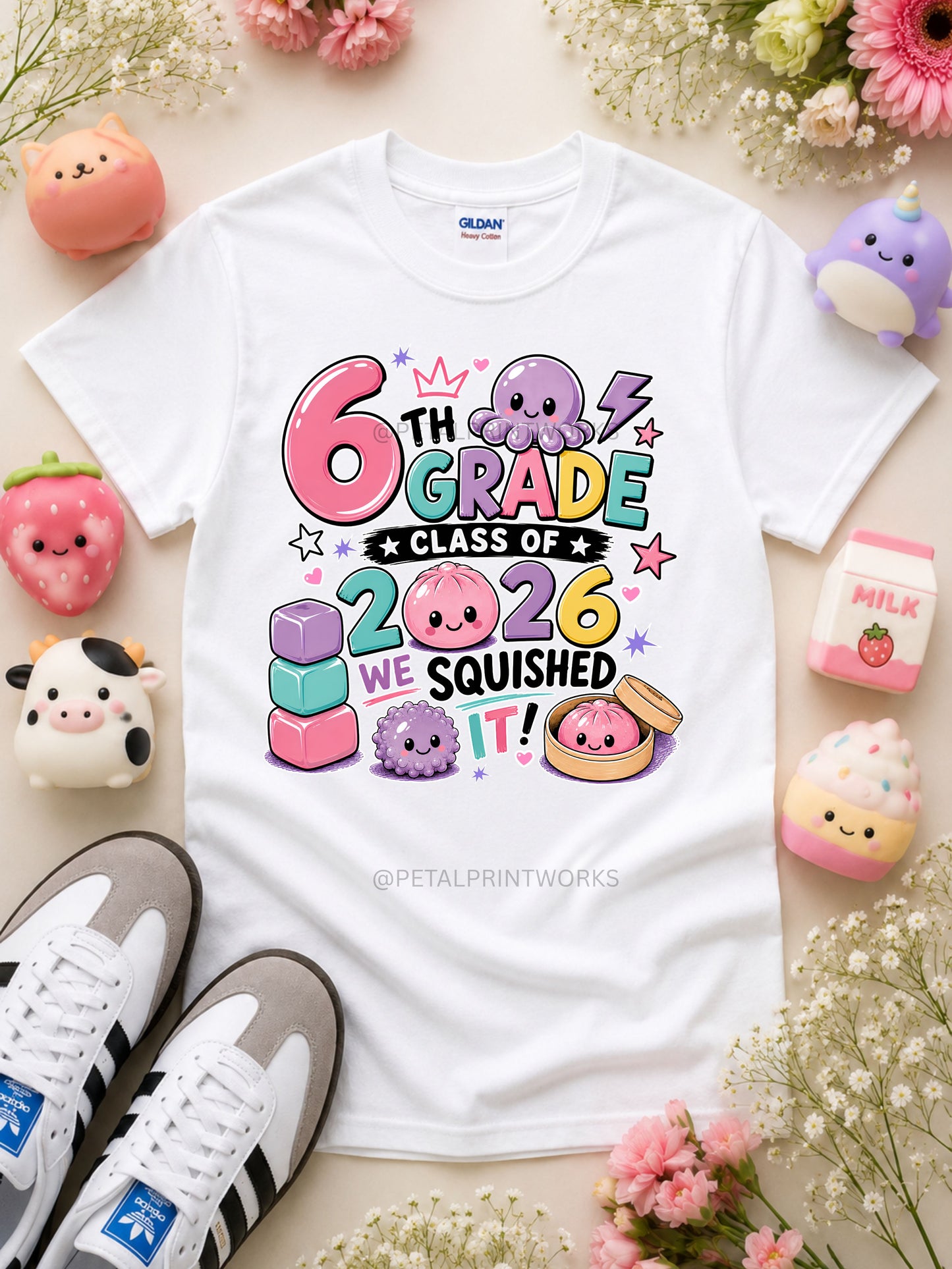 5TH & 6TH GRADE GIRLS SQUISY GRADUATION SHIRTS