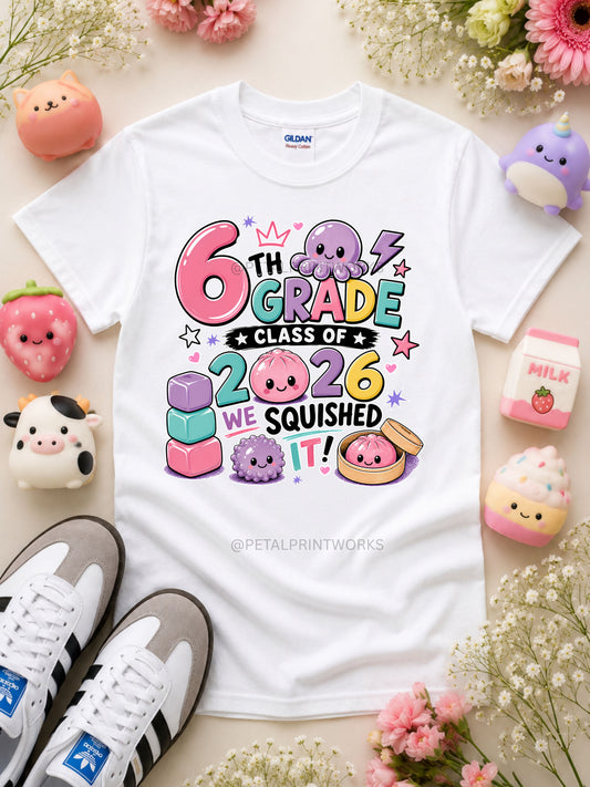 5TH & 6TH GRADE GIRLS SQUISY GRADUATION SHIRTS