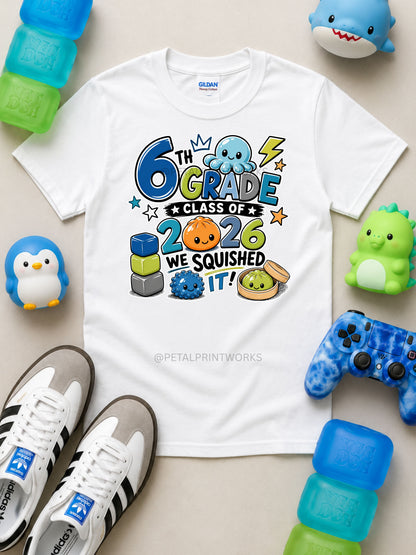 5th & 6th grade squishy graduate shirt - boys