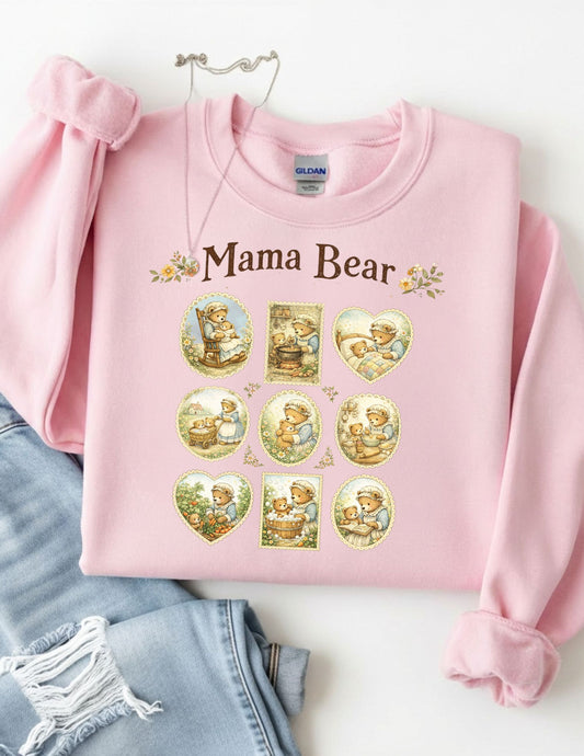Mama Bear Cottagecore Mama Crewneck sweatshirt