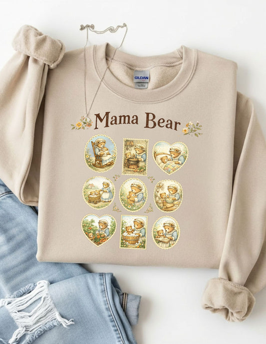 Mama Bear Cottagecore Mama Crewneck sweatshirt