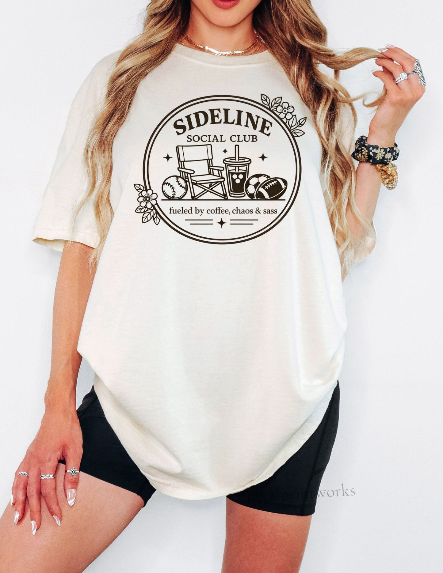 Sideline Social Club Tee – Sports Mom Shirt – Game Day Shirt – Soccer Baseball Football Mom Tee