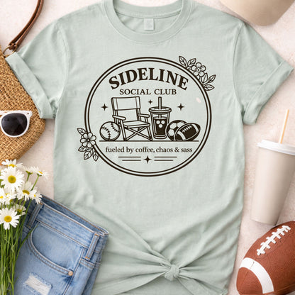 Sideline Social Club Tee – Sports Mom Shirt – Game Day Shirt – Soccer Baseball Football Mom Tee